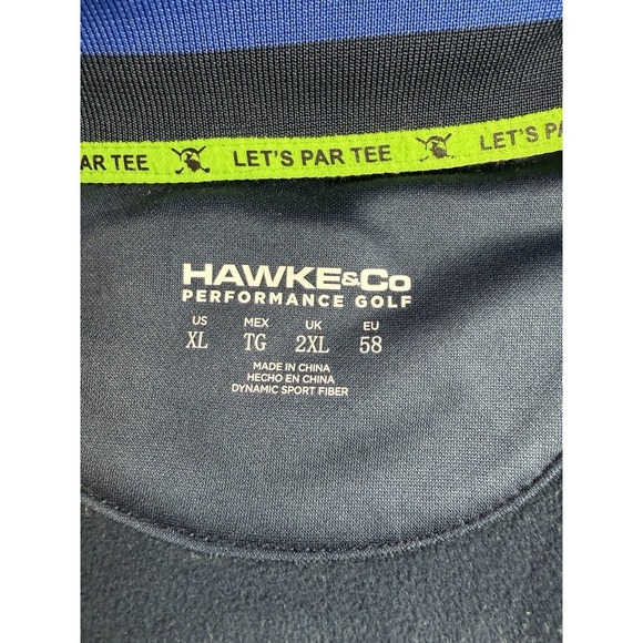 Hawke & Co Men's Blue 1/4 Zip Performance Golf Jacket Size 2XL - Picture 8 of 9